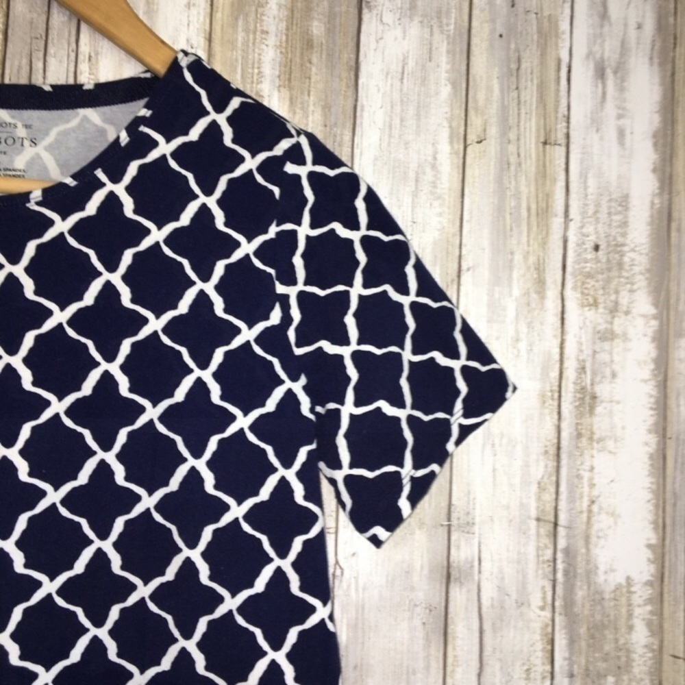 Talbots Blue Diamond Tee - Picture 2 of 3